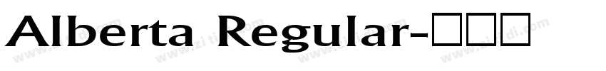 Alberta Regular字体转换